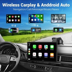 9” Portable Apple CarPlay IPS Touch Screen Car Tablet Android Auto Radio
