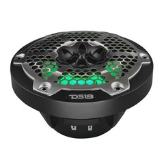 2 Pair DS18 NXL-6M/BK HYDRO Black 6.5″ 1200W 4-Ohm 2 Way Marine Speakers RGB LED