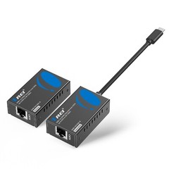 OREI 4K@120Hz HDMI Extender Over Cat6 with USB C Upto 82 Feet (UHD-EX120C-K)