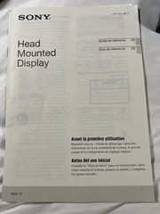 Sony HMZ-T1 Personal 3D Viewer Head Mounted Display Processor Unit Tested