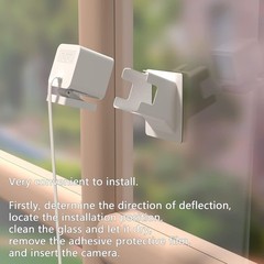Versatile Angled Window Mount for Wyze Cam V4/V3 – Ideal for Multiple Surfaces