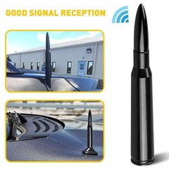 Bullet Style 0.5 Cal Short Black Antenna Mast Power for DODGE RAM &RAM 2009-2023