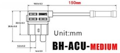 10PCS 12V 15A Car Add-a-circuit Fuse TAP Adapter Kit, Medium ATM APM Blade Fuse