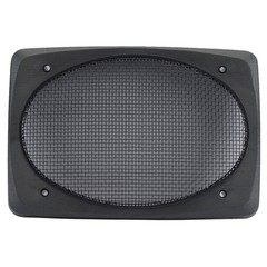 Speaker Grills Black Wire Mesh Durable ABS Plastic Frame Pair 6″x9″