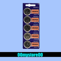 5pc NEW SONY/MURATA CR2025 DL2025 Lithium 3V Watch Battery Ships From CA