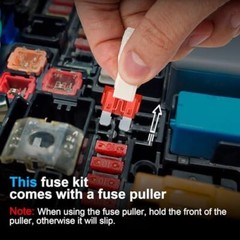 300Pcs Car Fuse Assortment Kit, 160 Mini Blade Fuses Automotive + 90 Standard