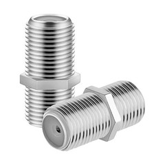 10PCS F Type Coax Coaxial Cable Coupler Female Jack Adapter Connector M380