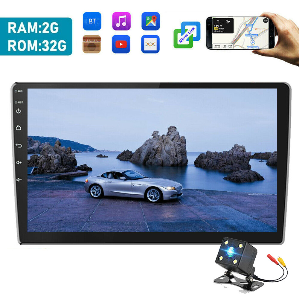 10.1″ HD Car Radio Stereo 2 Din Android 10 GPS Navi WiFi BT Backup Camera 2+32GB