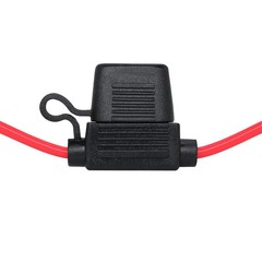 VANTRONIK Waterproof Medium Inline Fuse Holder with 14 Gauge AWG Wire 10 Inches