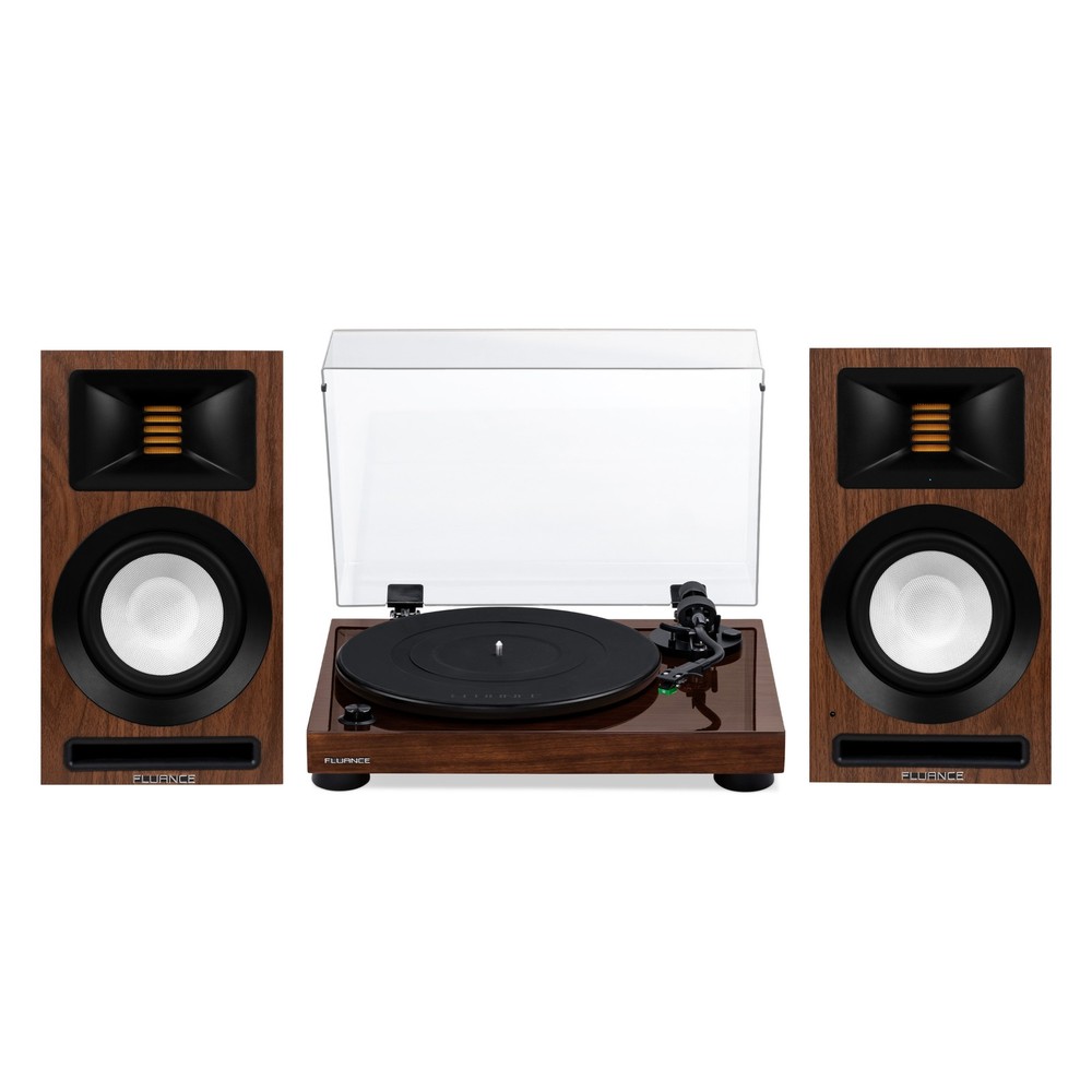 Fluance RT81 Vinyl Turntable Record Player and Ri71 Powered Bookshelf Speakers