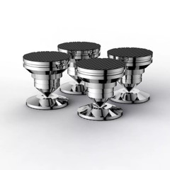 Adjustable Stainless Steel HIFI Speaker Turntable Isolation Feet Floor Protector