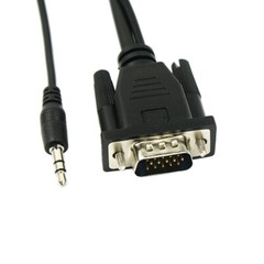 VGA To HDMI Output 1080P HD+ Audio TV AV HDTV Video Cable Converter Adapter