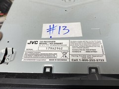Used JVC KD-SR80BT CAR 1DIN In Dash STEREO Receiver BLUETOOTH Radio USB AUX #13