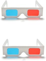 Universal 3D Cardboard Glasses 100 Pairs Red Blue Cyan Movie Viewer Set, New USA