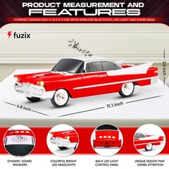 Emerald WS-1965 Car Bluetooth Portable Speaker with LED AUX USB FM Rechargeable