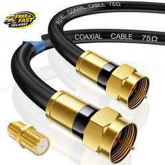 RG6 Coaxial Cable, 3FT 6FT 10FT 15FT 25FT 50FT 100FT Coax Cable Cord with