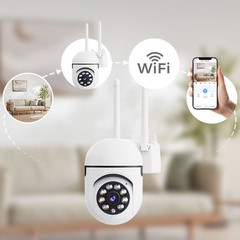 XVIM Wireless Security Camera System 4PCS 2K Pan/Tilt WiFi Camera Night Vision