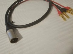 Canare 4S8 4 Pin Silver XLR Male to 4 Banana Plug OCC Hifi Speaker Cable