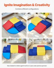 Climbing Toys, 4-Piece Set, Foam Climbing Toys for Toddlers 6 Months to 3 Years