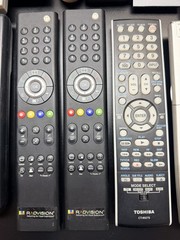 Mixed Bulk Lot of 35 Untested Remote Controls All with Covers Sony JVC Toshiba