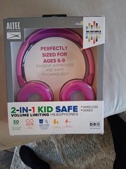 Headphones Kids Altec Lansing 30 Hours Bluetooth wireless new with box