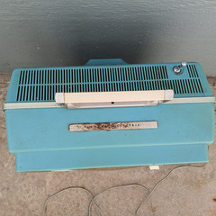 Vintage GE M500XTS Teal TV 15″ Space Age Mid Century TESTED WORKING Retro Prop