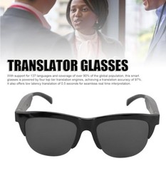 AI Smart Wireless Bluetooth Translation Glasses GL-10 137 Languages Built In Mic