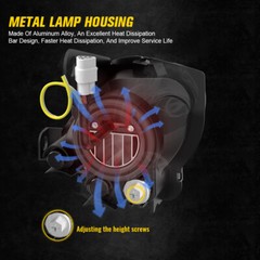 LED Headlights DRL Turning for Yamaha Wolverine 350 450 Raptor 700 700R YFZ 450