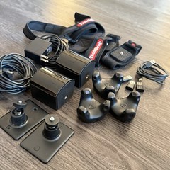 3x HTC Vive Tracker 3.0 + 2x 2.0 SteamVR Base Stations Vrchat full body tracking