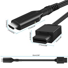 Wii HDMI Adapter Converts AV Component to Digital Output 480i to 480p Upscale
