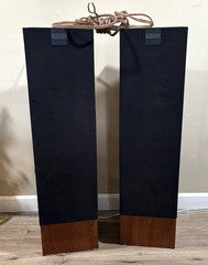 Vintage Set of Two Altec Lansing 508 Speakers TALL HEAVY Woodgrain 41″ AWESOME