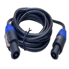 2-Pack 15 Ft Speakon to Speakon Cable 12 Gauge AWG Wire Audio PA Speaker Cables