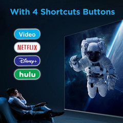 2PC Backlit Remote for Roku TV TCL/Hisense/Philips/Onn/Element/Sharp/Westinghous