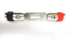 Pair of Sky High Car Audio 8ga Spade Amp Inputs w/ Heat shrink