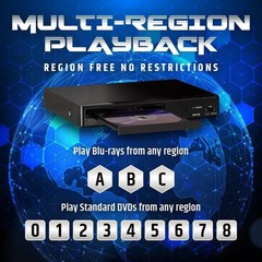 Panasonic DMP-BD Region Free Blu-ray player Multi Region Code Free ( ABC ) (0-8)