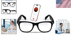 Lightweight Waterproof Smart Glasses with Open-Ear Speakers and Touch Control