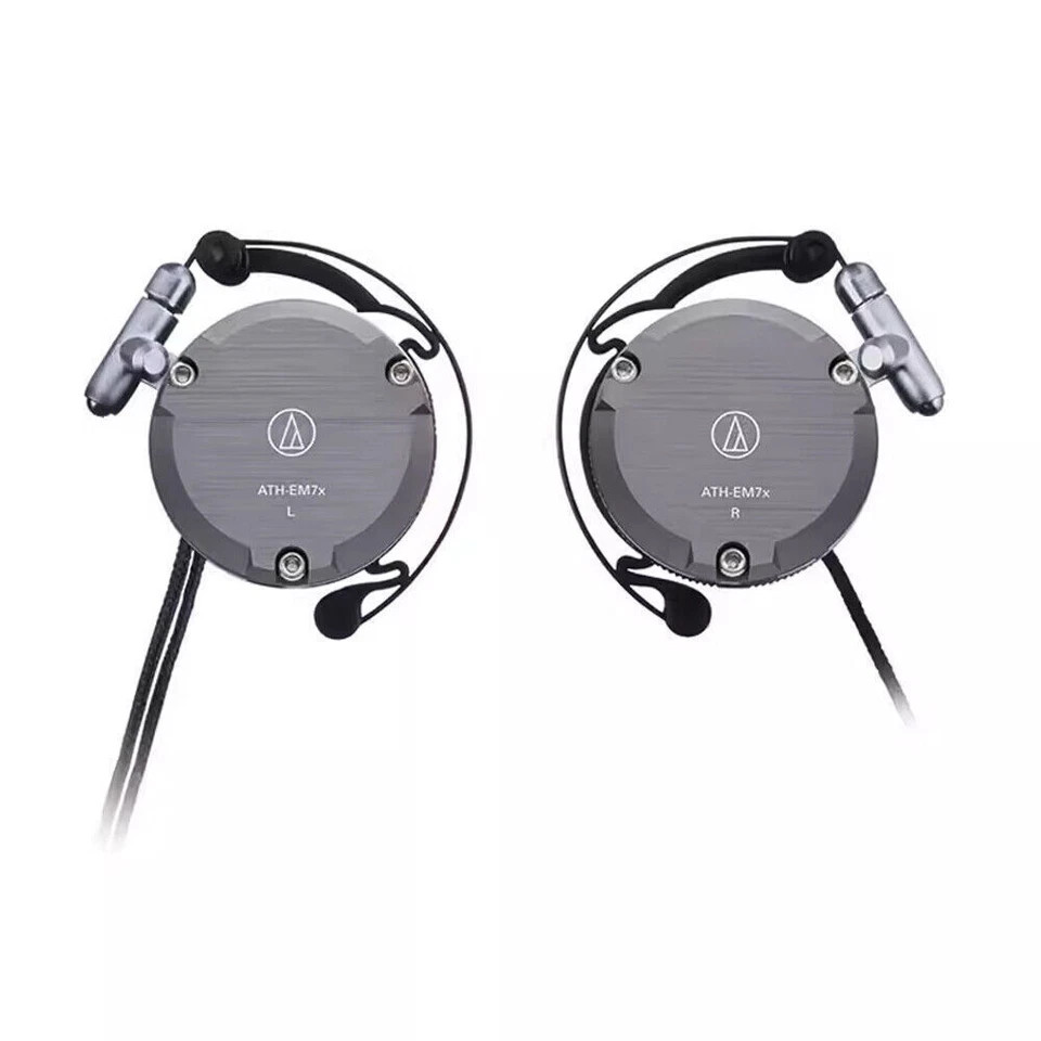 Original Audio-Technica ATH-EM7X Adjustable Aluminum Clip-On Headphones