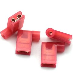 10-200x Nylon Female Flag Terminals Right Angle 22-18AWG Wire Spade Connector US