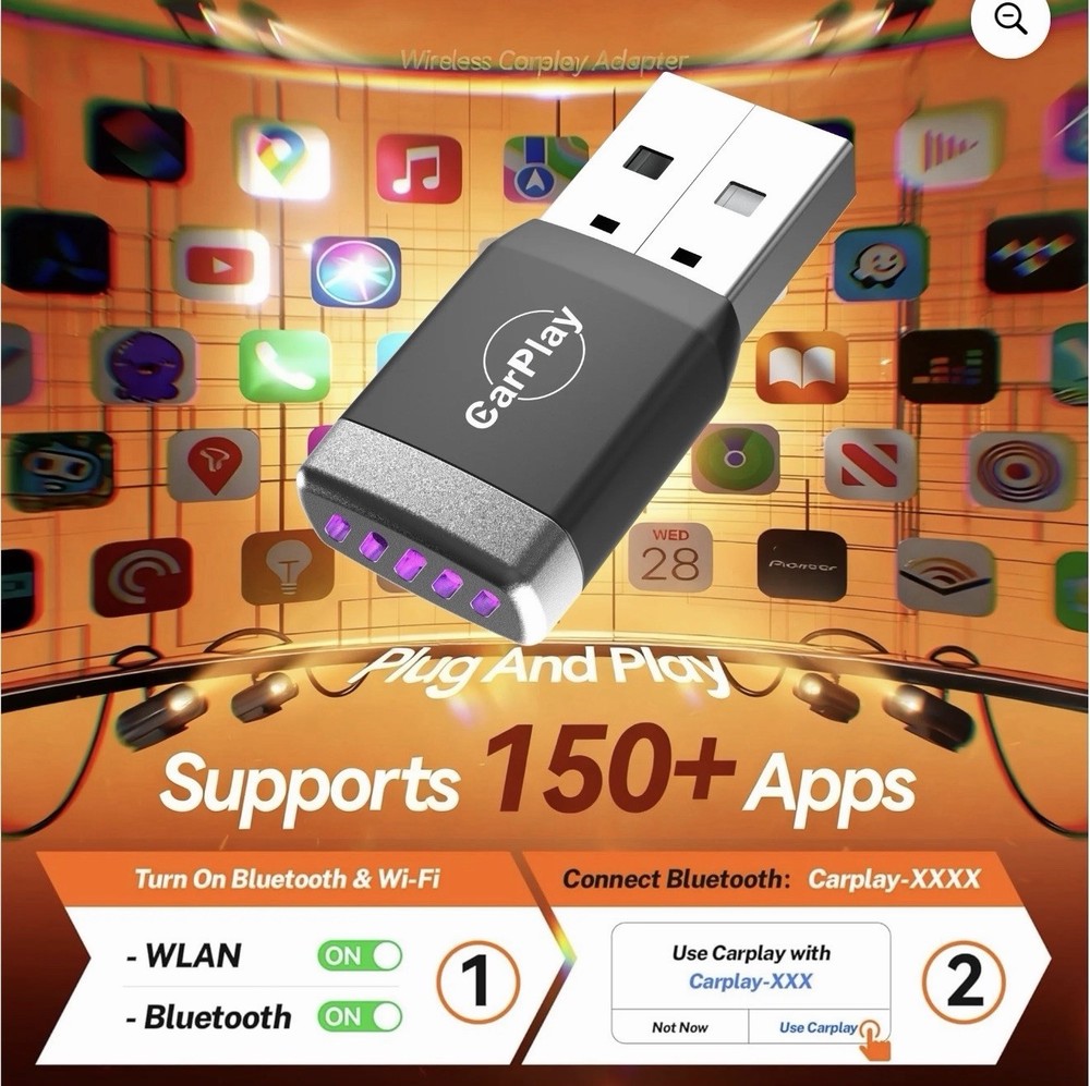 Wireless CarPlay Adapter iPhone & Android
