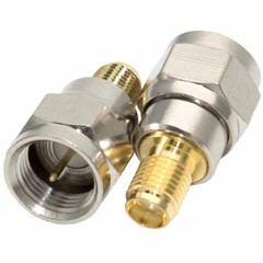 F-Type Male to SMA Female Plug Jack RF Coaxial Adapter Cable Connector 2/4PCS