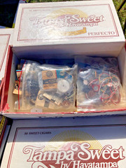 Vintage Electrical Parts Lot Capacitor Resistor Switch 8 Tampa Sweet Boxes Lot