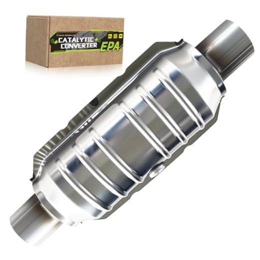 Catalytic Converter Exhaust Manifold Compatible with 2.25 in Universal