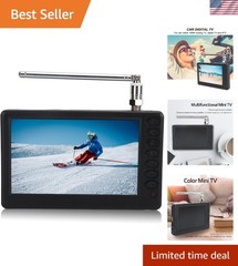 5” Portable Mini Digital TV, 1080P 2 in 1 with FM Radio, Rechargeable Batter…