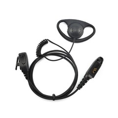 10x D-shaped Earpiece headset with PTT for Motorola GL200, EX500, EX600