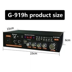 1000W Small Bluetooth Power Amplifier Stereo Receiver Audio Amp USB Music Player