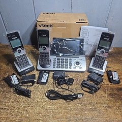VTech IS8251-3 Business Grade 3-Handset Expandable 3 Handset, Silver/Black