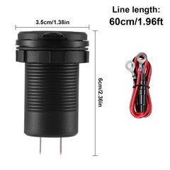 12V-24V QC3.0 + PD USB C Car Fast Charger Power Socket Outlet for Boat RV Lot