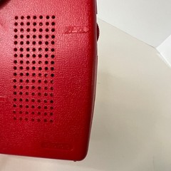 Vintage Solid State Arrow Transistor Radio Red Made in Hong Kong Working