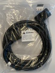 LOT OF 2 Cable Matters 16 AWG Right Angle Power Cord 6ft 90 Degree AC Power Cord