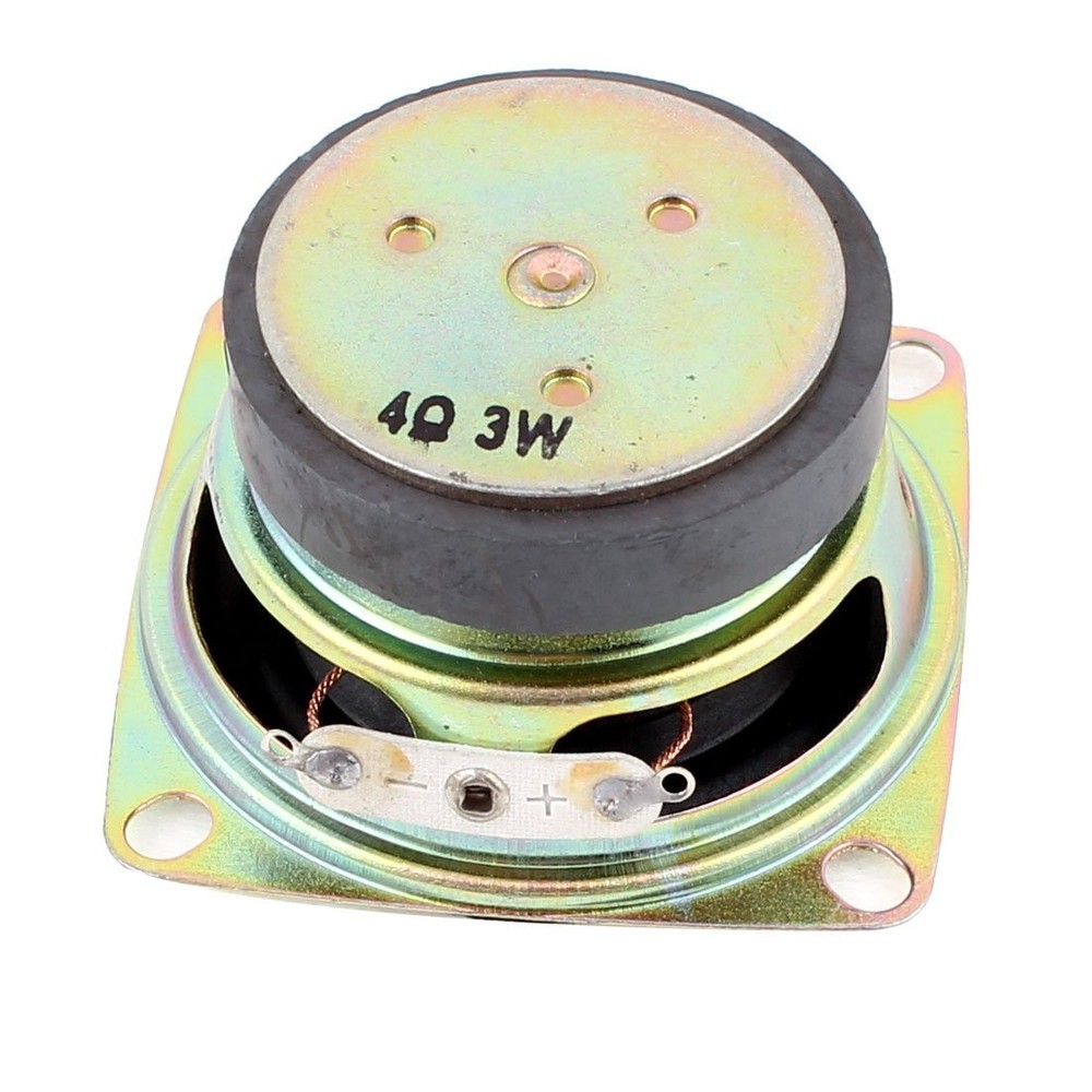 uxcell Multimedia 3W 3 Watt 4 Ohm 52mm Dia Aluminum Internal Magnet silver